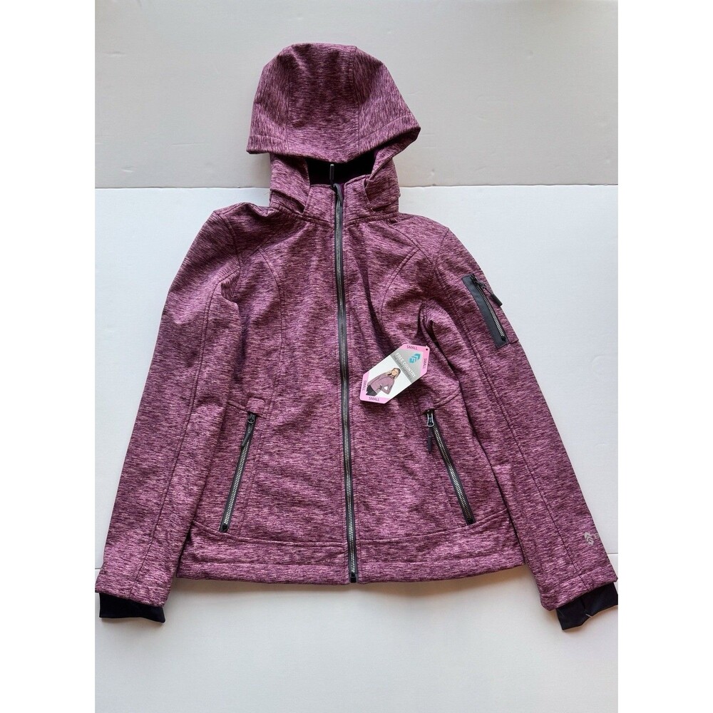 Free Country Women’s Super Softshell Hooded Jacket Small Merlot NWT MSRP $100